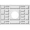Ekena Millwork Beaux Architectural Grade PVC Ceiling Medallion, 12"W x 8"H x 3"ID x 4"C x 1"P, One-Piece CMP12X8BX-03000 - alternate 1